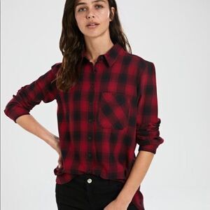 Aeropostale flannel shirt size S/P red/blue